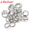 1000pcs smyckesanslutningar Silverpläterade 5mm hoppa ringar fynd DIY smycken