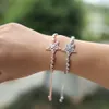 Luxus-Modeschmuck 2017 neuer Baguette-Zirkonia-Stern-Charm für Weihnachtsgeschenk CZ-Tennis-Mode-funkelndes Armband