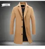 2016 autumn and winter fashion new men leisure slim trench coat / Men's long sleeve young man dust coat size M-5XL FY091