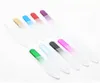 50X 3.5" /9CM Glass Nail Files with plastic sleeve Durable Crystal File Nail Buffer Nail Care Colorful Free Shipping#NF009