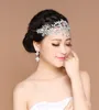 Cheap Bling Silver Wedding Accessories Bridal Tiaras Hairgrips Crystal Rhinestone Headpieces Jewelrys Women Forehead Hair Crowns H237t