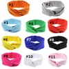 Mode Baby Girls Elastic Soft Cotton Knot Headbands Infant Cute Cross Hairbands Barn Hårtillbehör Kids Hairband Headwear Kha218