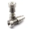 Free DHL, Haute qualité 3 pièces Ajustable Mâle Femelle Domeless Titanium Nail 14 18 mm Grade 2 Titanium Nail Vs Quartz Nail