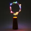 2m Cork Shaped Bottle Stopper Lamp Glas Wijn Zilveren Koperdraad String Lighting Christmas Party bruiloft decoratie