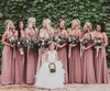 시폰 핫 들러리 드레스 사용자 정의 만든 민소매 싼 신부 들러리 파티 드레스 Importi Good Quality Long Bridesmaid Dress