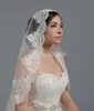 Beyaz Fildişi Dantel Kısa Düğün Veils Bir Katmanlı Gelin Veils Düğün Aksesuarları Yüksek Kalite Yeni Varış