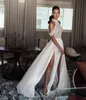 Elihav Sasson Bohemia Newest Sexy Beach Wedding Dresses High Neck Off Shoulder Delicate Beaded Chiffon Split Backless wedding gown