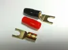 2pcsSpeaker Spade Fork Plug Vis Verrouillage Adaptateur Connecteur