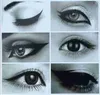 DHL verzending 6 in 1 multifunctionele oog stencil kat eyeliner stencil voor oog voering sjabloon kaart vis staart dubbele vleugel eyeliner stencil