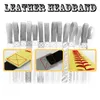 도매 새로운 디자인 26 색 SOFTBALL SEAMSTITCH HEADBAND 스트레치 스포츠 소프트볼 가죽 헤드 밴드 무료 DHL