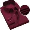 All'ingrosso-DA JAUNA Camicia da uomo d'affari di nuova moda popolare di marca Nuovo cotone maschile Camicie a maniche lunghe solide di alta qualità S-4XL MC0175