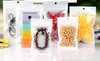 10 * 18 cm Clear + White Pearl Plastic Poly Opp Verpakking Zip Lock Retail Pakketten USB Jewelry PVC Bag 6 * 10 7 * 10 7.5 * 12 8 * 13 9 * 12 8.5 * 16 9 * 16