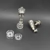 Hybrid Quartz Dish Bowl for Quartz Titanium Nail for flat 10/16/20mm Coils Carb Cap Dabber for Dabber Electronic dab Nail Kit Quartz Nails