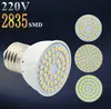 Projecteur LED prix d'usine GU10 E27 MR16 lampe à LED 4w AC 220V 3528SMD 48 LED blanc/blanc chaud éclairage LED