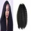 loop hair kinky straight 100g Brazilian yaki human hair Micro Bead Remy Hair