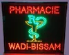 Aangepast Uw eigen ontwerp Logo LED Pharmacy Screen Display 19 * 19 Inch Indoor Cartel Luminoso Pharmacie Wadi-Bissam knipperen