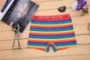 New Design Rainbow Striped Gay Pride Underwear Boxers lgbt 100% cotton soft boxers for men 4 sizes M-2XL285M