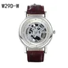 Gift Quartz Pols Horloges Fashion Business Strap WatchPower Reserve Hollow analoge modellen Mens Horloges 6 stuks veel mix COL3549759