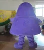 Profissional fábrica careta roxo branco monstro mascote traje monstro dos desenhos animados traje festa fantasia vestido frete grátis tamanho adulto melhor qualidade