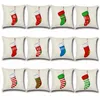 Hot Desenhos Animados de Natal Meia Impressão Fronhas XMAS Gfit Casa Sofá Decorativo Fronha Kids Presente YLCM