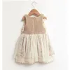 Girls 1 to 7 years floral lace dress, baby kids winter/fall/spring tulle skirts, children boutique clothing, R1ES505DS-28