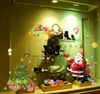 Frohe Weihnachten Fenster Aufkleber Home Decor Weihnachtsbaum Girlande Weihnachtsmann Outdoor Xms Dekorationen Schaufenster Dekoration Wandaufkleber