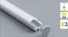 1.5M/PCS Bar Light Housing W20*H20 Round Shape LED Profile Extrusion Aluminum Channel For Cabinet And Wall