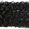 ISHOW 8A бразильская вода волна 4 пучка уток мокрый и волнистые девственные человеческие волосы плетение оптовые расширения перуанских для женщин все возрасты 8-28 дюймов натуральный цвет черный