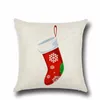 Hot Desenhos Animados de Natal Meia Impressão Fronhas XMAS Gfit Casa Sofá Decorativo Fronha Kids Presente YLCM