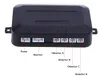 4 Sensores de estacionamento Car Auto Reverse Rear Assistance Backup Park Radar Buzzer Alarm Kit Monitor System Notificação de voz em inglês