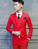 Handsome simple style custom made wedding suits for men Groom / Groomsmen Tuxedos mens wedding suits (Jacket+Pant+Vest)