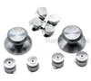 Aluminum Metal Bullet ABXY Button + Thumb Sticks Grips + Chrome D-pad for PS4 DualShock 4 Controller Mod Kit Replacement Buttons