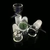 Groothandel Rookaccessoires 10mm 14mm 18mm Fit Sides Bowls met Blauw Groen zwart helder Sneeuwvlok Filter Bowl Carb Cap voor Oil Rigs Glass Bongs