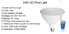 RGB Pool Light LED AC 12V E27 Undervattenslampa 18W 24W 35W Par56 Lampada för utsidan WateProor IP68 dammlampa med fjärrkontroll