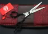 580 # 6 '' Brand Purple Dragon Top Grade Big Gem Frisör Saxar JP 440c Home Salon Barbers's Cutting Scissors Hair Shears