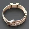 Colorfast عالية الجودة للمجوهرات Titanium Mesh Bracelet الموضة الشهيرة العلامة التجارية القابلة للتعديل معصم المعصم نساء H bangle Joyas Bijoux H-2016 هدية