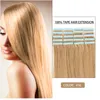 4 Grad Hud Wefts Hair Extensions 100 Real Hair Tejp i riktiga hårförlängningar 1624 tum 3050G6930123