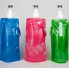 Worek wodny 6 Kolor Butelka Wody Podróż Torba Wody Nowy Środowisko Składany Przenośny Sport Do Pieszenia Gadżetów Na Zewnątrz Butelki Gear Water Butelki