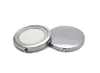 Miroir Blank Compact Maquillage cosmétiques en métal Miroir grossissant bricolage Miroir Portable Couleur Argent # 18410-1