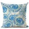 Tropical Fish Poduszka Pokrywa Sea Shell rzucić poduszkę na sofa Coral Nautical Almofada Marine Home Decor Fundas Cojeines