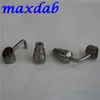 Großhandel Titanium -Nagelwerkzeuge 14 19mm männliche gemeinsame Domeless GR2 Ti Nails Carb Cap Glass Bong
