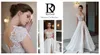 Две штуки свадебные платья Riki Dalal кружевной жемчуг бисером формальные летние пляжные свадебные платья сексуальные совок шеи спинки