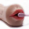 Loda ustna zabawka seks Głębokie gardło usta męskie masturbator dla mężczyzny sztuczna pochwa prawdziwa kieszonkowa cipka sextoys dorosłych zabawki dla me1157188