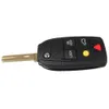 Garantito al 100% 5 pulsanti Flip pieghevole di ricambio Keyless pad Remote Key Shell Case Fob per Volvo V50 V70 XC70 XC90 S60 Ship203B