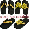 russische wold cup geel softbal spul witte honkbal stiksels echt lederen flip flop Slippers Sandalen Dames Strandsport Slippers