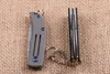 2016 New Arrival 2 Style High End Small EDC Pocket Folding Knife 60HRC Blade Keychain Folding knife Gift knives with paper box