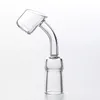 Quartz Banger Nail 45 Degree 2MM Thick Wall Smoking Accessories Bowl Dia 21.5mm Domeless Side Pocket Nail with Polished Joint