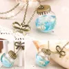 mermaid glass necklace
