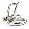 Dispositif de chasteté masculine Hommes Bird Lock Ceinture en métal Chrome Cock Cage S732 # R172