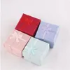 Whole 48pcs lot Fashion Jewelry Box Multi colors Rings Box Jewelry Gift Packaging Earrings Holder Case 4 4 3CM262r